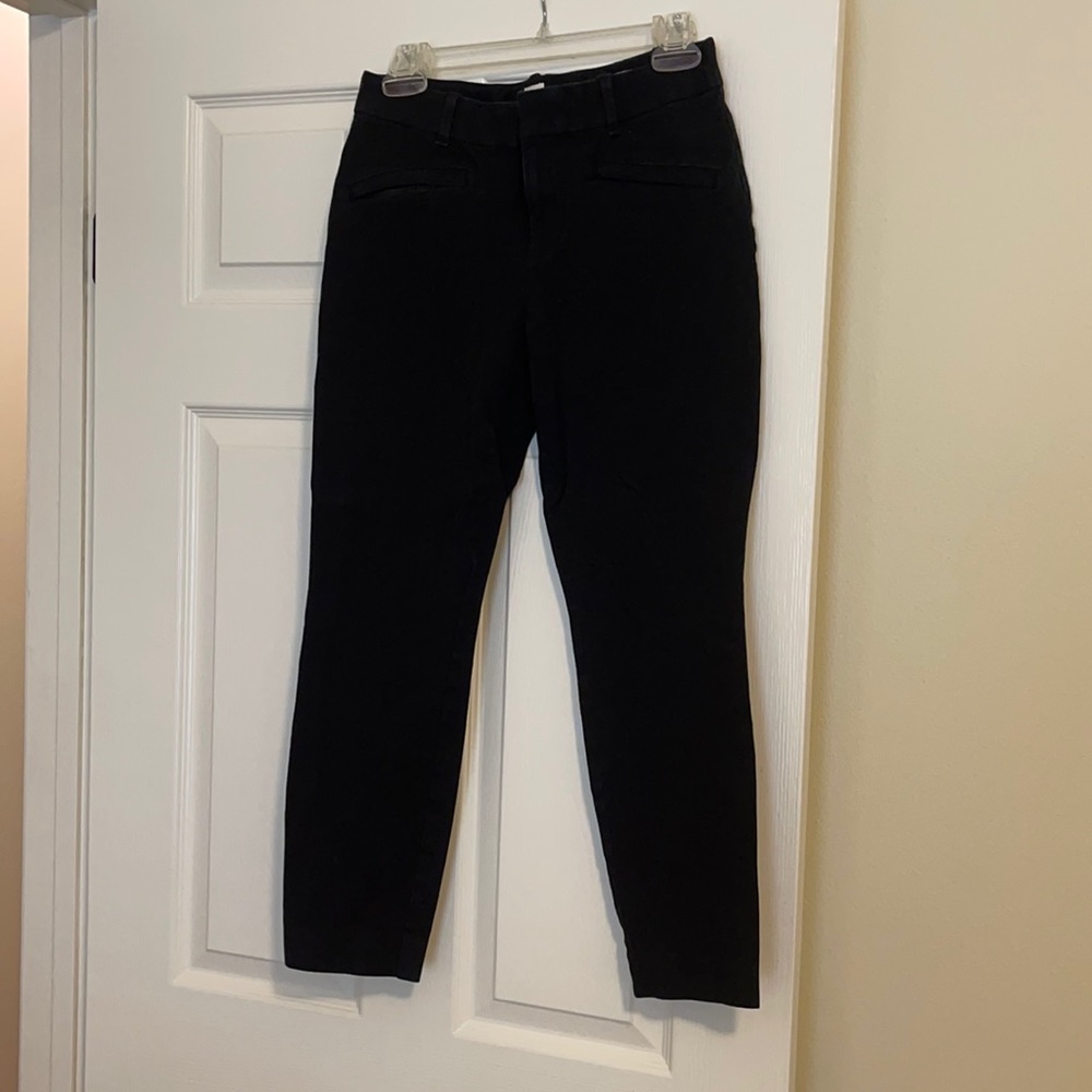 GAP ankle skinny black pants size 6